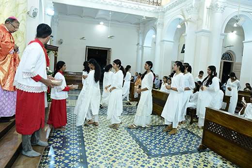 Fifty Children Receive Sacrament of Confirmation at Milagres Church
